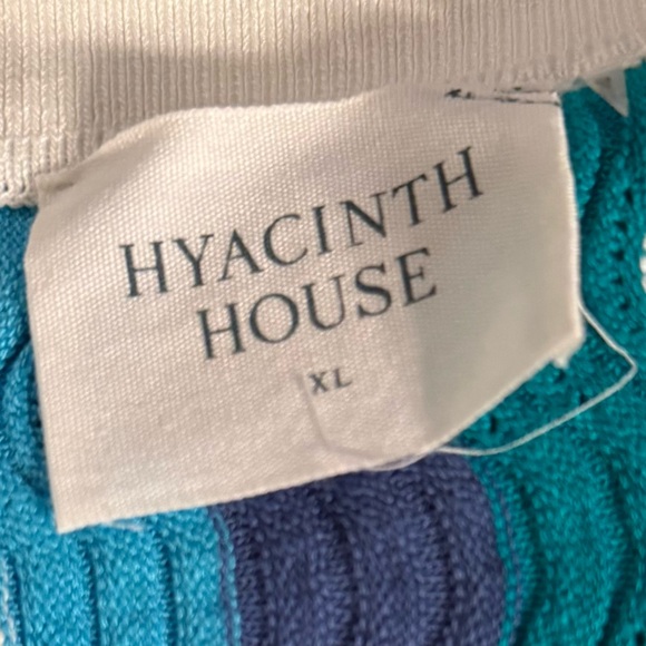 Tuckernuck Hyacinth House Aqua Wavy Sammie Mini Dress Size XL - Picture 4 of 5